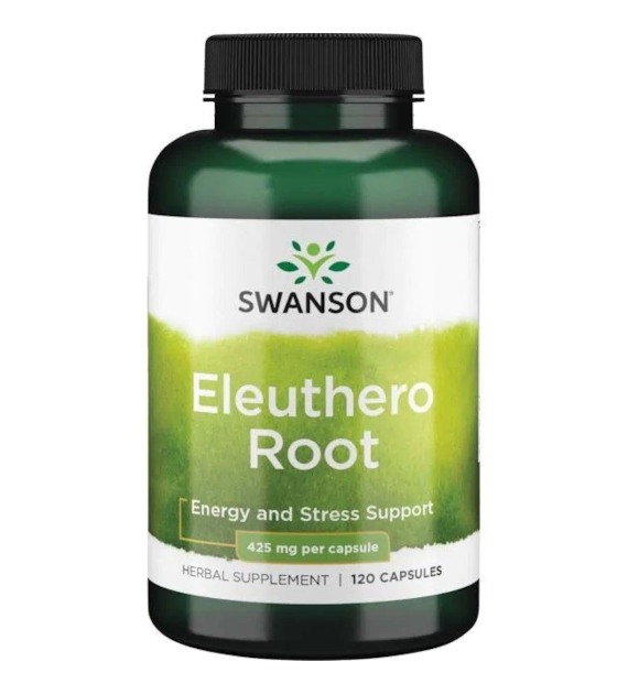 SWANSON Eleuthero 425mg, 120kaps. - Żeń-szeń syberyjski