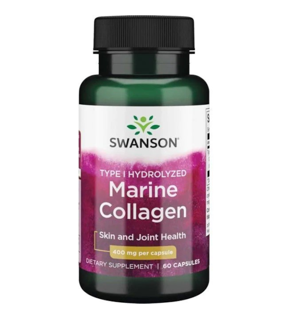 SWANSON Hydrolizowany kolagen z ryb Typu I 400mg, 60kaps.