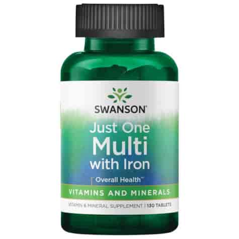 SWANSON Century Formula Multi with Iron 130tabl. - Multi Vitamin & Mineral Supplement