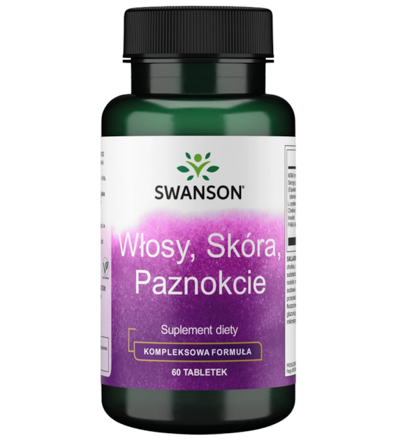 SWANSON Hair, Skin, Nails 60tabl. - Włosy, skóra, paznokcie