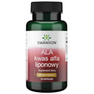 SWANSON Alpha Lipoic Acid 600mg, 60kaps. - kwas alfa liponowy