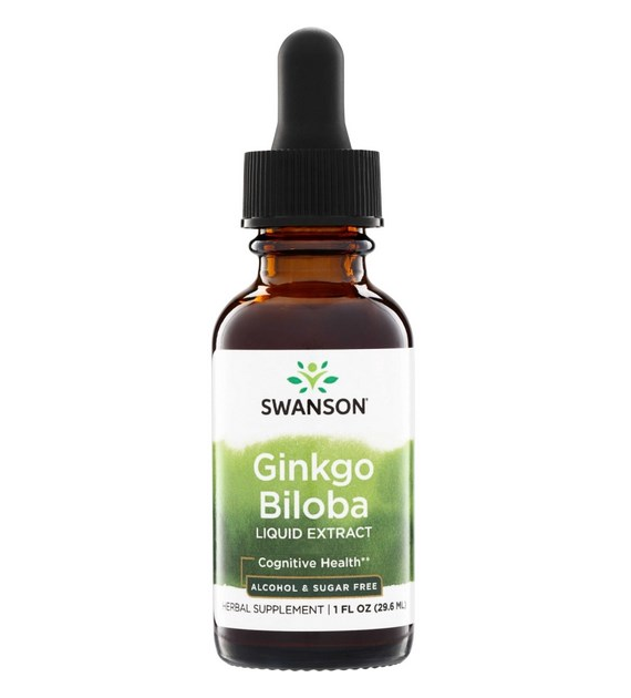 SWANSON Ginkgo Biloba ekstrakt płynny 29,6ml