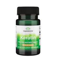 SWANSON Keratin 50mg, 60 kaps. - keratyna