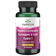 SWANSON Hydrolizowany kolagen z ryb Typu I 400mg, 60kaps.