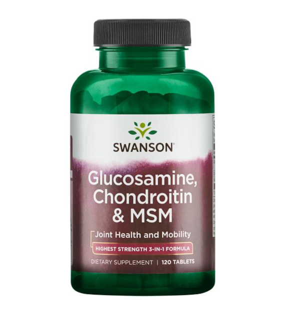 SWANSON Glucosamine, Chondroitin, MSM 120tabl.