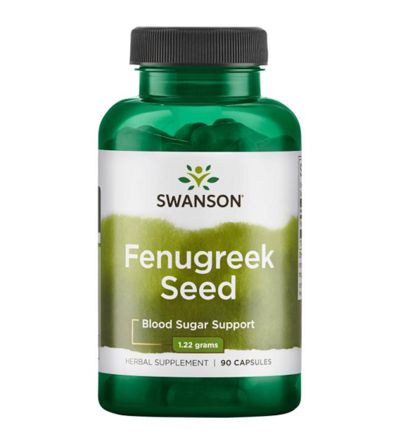 SWANSON Fenugreek 610mg, 90kaps. - Kozieradka