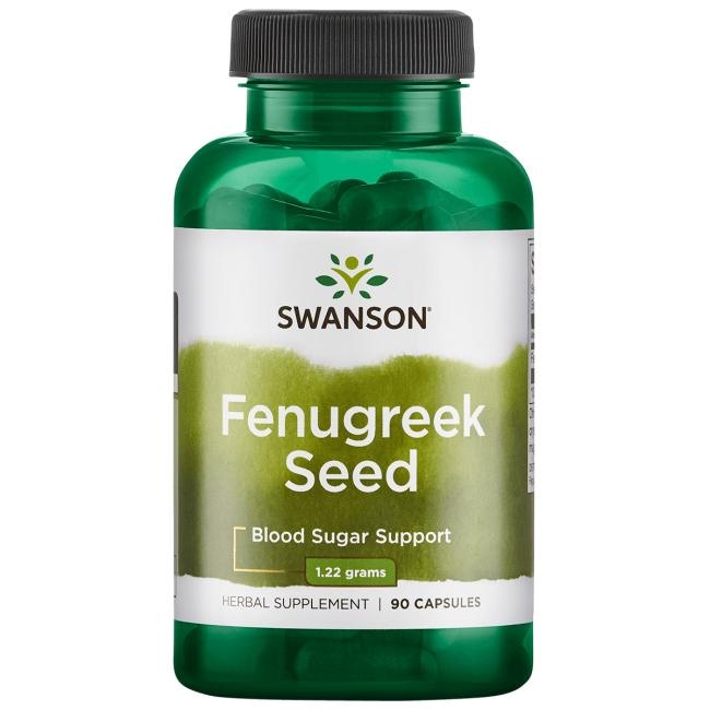 SWANSON Fenugreek 610mg, 90kaps. - Kozieradka