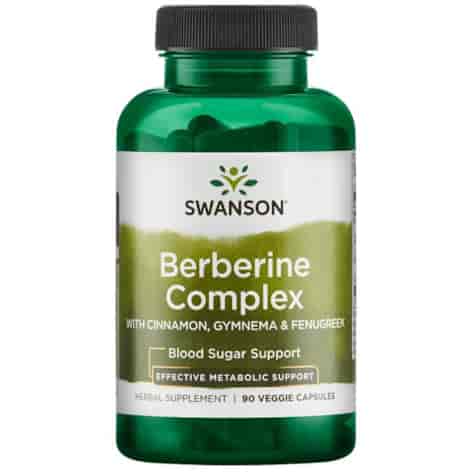 SWANSON Berberine Complex with Cinnamon, Gymnema & Fenugreek 90kaps. - Berberyna kompleks