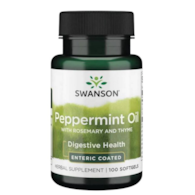SWANSON Peppermint Oil with rosemery and thyme 100 sgels. - olejek z mięty pieprzowej, rozmarynu i tymianku