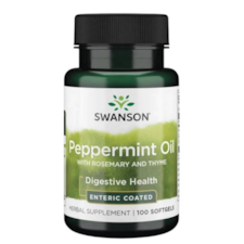 SWANSON Peppermint Oil with rosemery and thyme 100 sgels. - olejek z mięty pieprzowej, rozmarynu i tymianku