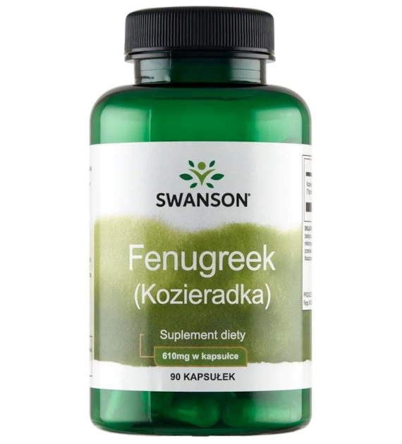 SWANSON Fenugreek 610mg, 90kaps. - Kozieradka