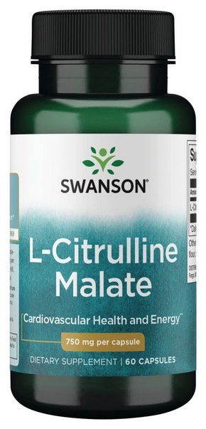 SWANSON L-Citrulline Malate 750mg, 60kaps. - cytrulina