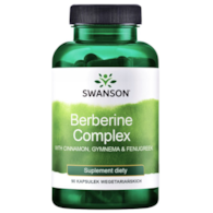 SWANSON Berberine Complex with Cinnamon, Gymnema, Fenugreek 90kaps. - Berberyna kompleks