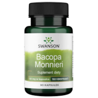 SWANSON Bacopa Monniera 10:1 extract 90kaps. - Brahmi