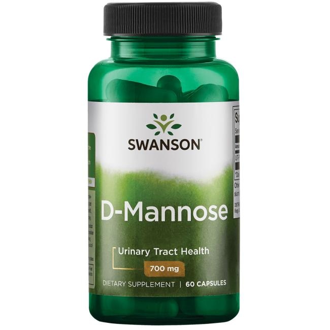 SWANSON D-Mannose 700mg, 60kaps. - D-Mannoza