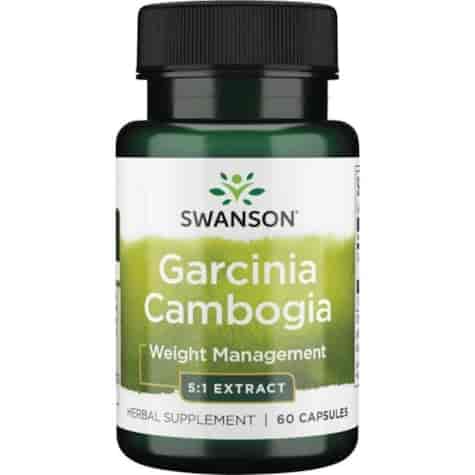 SWANSON Garcinia Cambogia 5:1 extract 80mg, 60kaps.