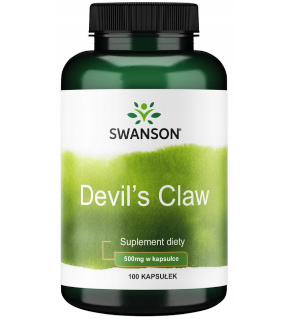 SWANSON Devil's Claw 500mg, 100kaps. - Diabelski szpon