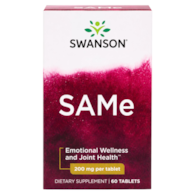 SWANSON SAMe 200mg, 60 tabl. - S-adenozylo L-metionina