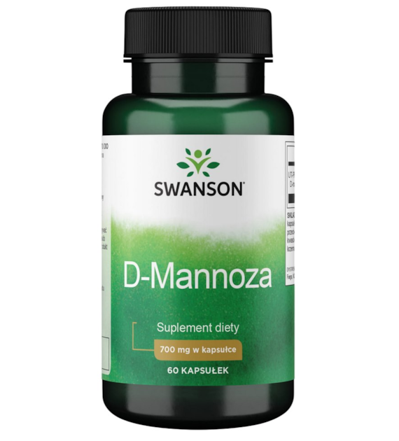 SWANSON D-Mannose 700mg, 60kaps. - D-Mannoza