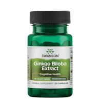 SWANSON Ginkgo Biloba ekstrakt 60mg, 30 vcaps. - miłorząb japoński