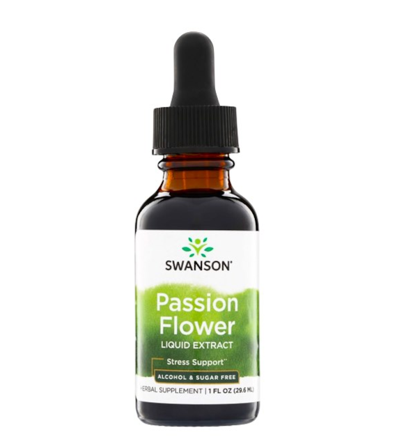 SWANSON Passion Flower ektrakty płynny 29,6ml - męczennica