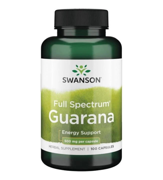 SWANSON Guarana 500mg 100kaps.