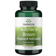 SWANSON Butcher's broom 470mg, 100kap. - Ruszczyk kolczasty
