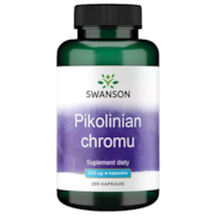 SWANSON Chrom pikolinian 200mcg, 200kaps.