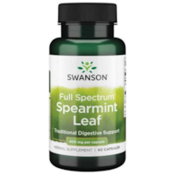 SWANSON Spearmint leaf 400mg, 60 kaps. - mięta liść