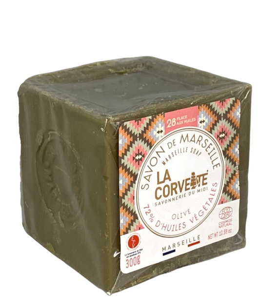 Mydło marsylskie 72% oliwka ECOCERT 300g LA CORVETTE