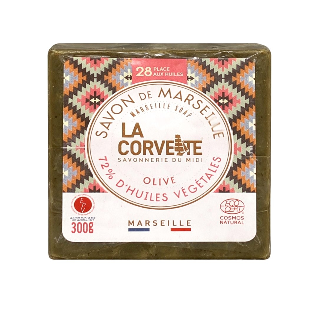 Mydło marsylskie 72% oliwka ECOCERT 300g LA CORVETTE