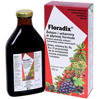 FLORADIX Żelazo i witaminy w płynnej formule 500ml