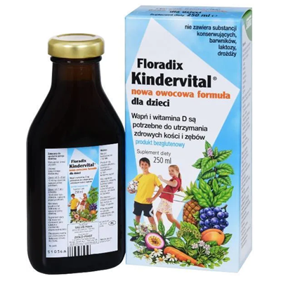 FLORADIX Kindervital nowa owocowa formuła dla dzieci 250ml