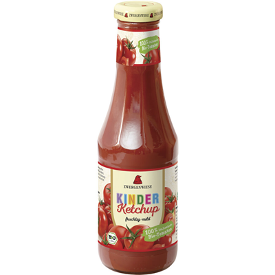 ZWERGENWIESE Ketchup dla dzieci bez cukru bezglutenowy BIO 500ml