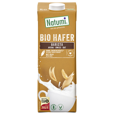 NATUMI Napój owsiano-sojowy Barista bez dodatku cukru BIO 1L