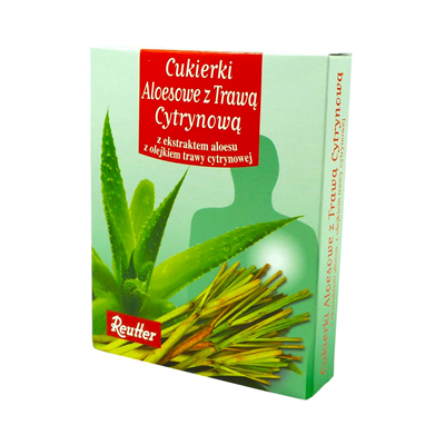 Cukierki Aloes + Trawa Cytrynowa 50g REUTTER
