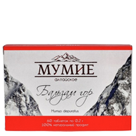 Balsam Gór mumio oczyszczone shilajit ałtajskie 200mg x 60 tabletek