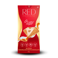 RED DELIGHT Czekolada biała karmelizowana 85g bez dodatku cukru