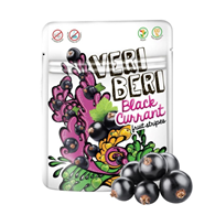 VERI BERI Żelki paski czarna porzeczka bez dodatku cukru bezglutenowe 50g
