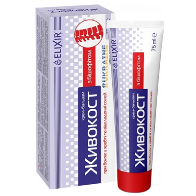 ELIXIR Krem-balsam żywokost z biszofitem 75ml