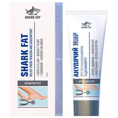 GOLDEN PHARM Tłuszcz rekina krem na ostrogę piętową ze złotym wąsem 75ml