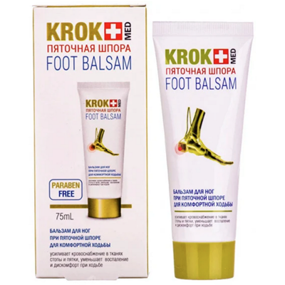 KROKMED Balsam do stóp na ostrogę piętową 75ml GOLDEN PHARM
