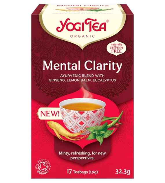 YOGI TEA Herbatka Mental Clarity - jasność umysłu BIO 17*1,9g