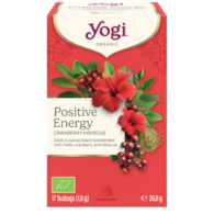 YOGI TEA Herbatka Positive Energy Cranberry Hibiscus - pozytywna energia żurawina hibiskus BIO 17*1,8g