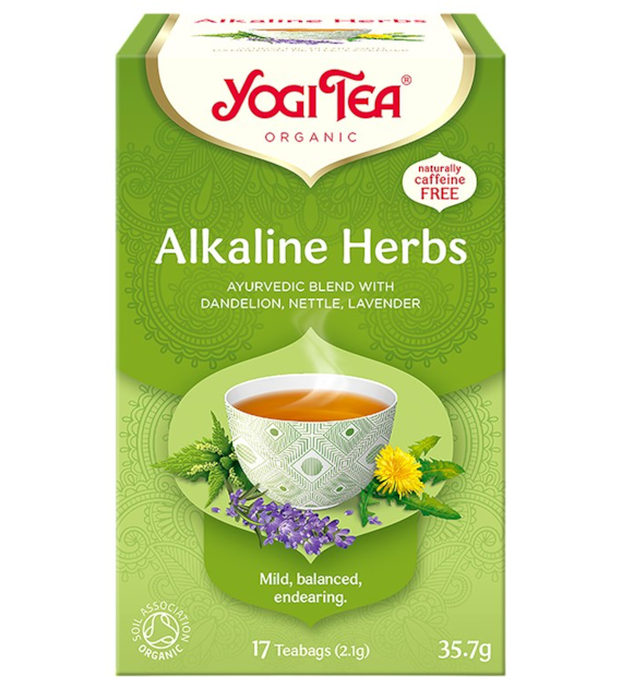 YOGI TEA Herbatka Alkaline Herbs - zioła alkaliczne BIO 17*2,1g