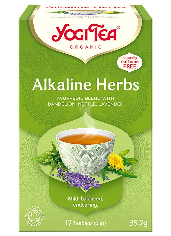 YOGI TEA Herbatka Alkaline Herbs - zioła alkaliczne BIO 17*2,1g