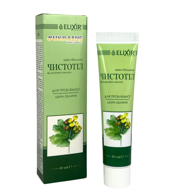 ELIXIR Krem z glistnikiem do cery tłustej, trądzikowej 40ml