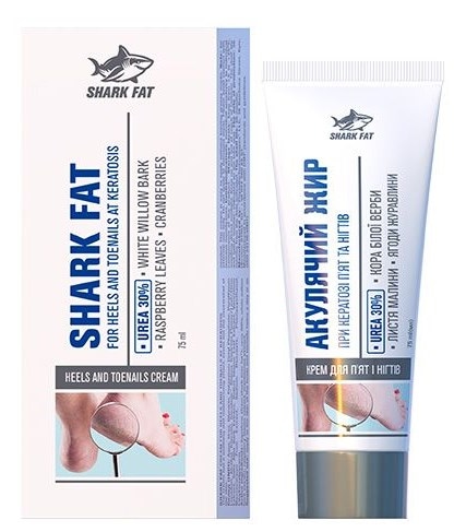 GOLDEN PHARM Tłuszcz rekina krem do pięt i paznokci z mocznikiem 30% 75ml
