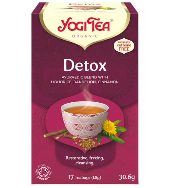 YOGI TEA Herbatka Detox - oczyszczanie BIO 17*1,8g