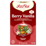 YOGI TEA Herbatka Berry Vanilla - czerwone owoce z wanilią BIO 17*2g